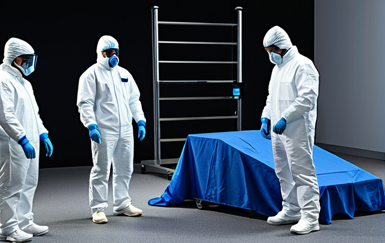Crime Scene Analysis**

"A well-lit crime scene, focusing on forensic investigators in appropriate attire, meticulously collecting evidence, using modern technology such as 3D scanners, diverse team, safe for work, appropriate content, fully clothed, professional, perfect anatomy, correct proportions, natural pose, evidence markers visible, detailed scene."

**